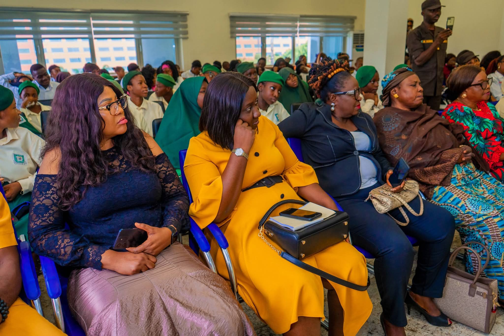 Students and guests at the World Menstrual Hygiene Day commemoration in Abuja